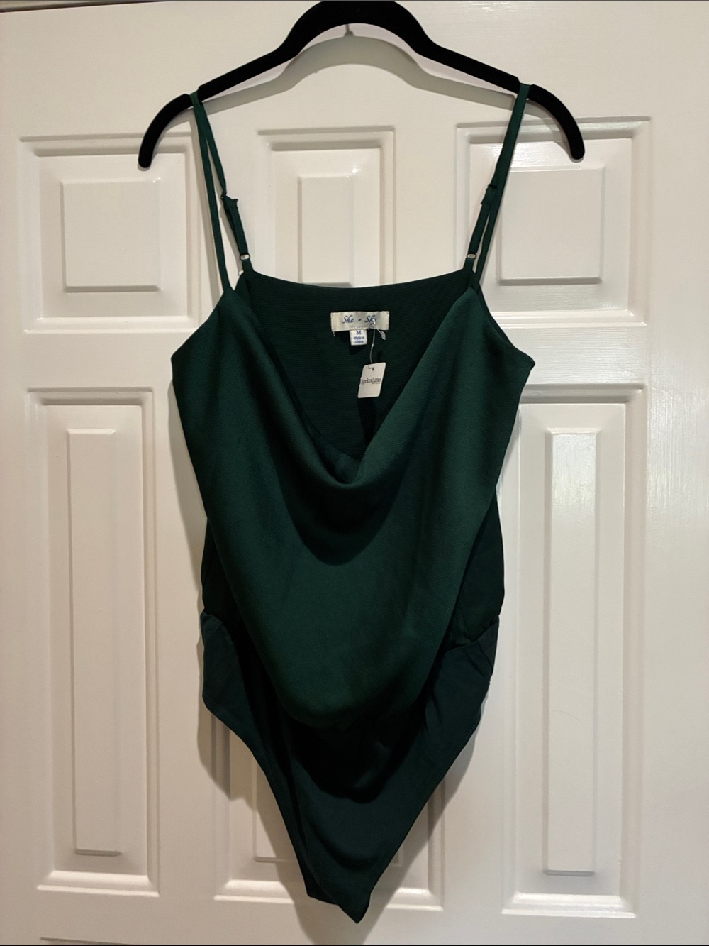 She & Sky emerald green bodysuit